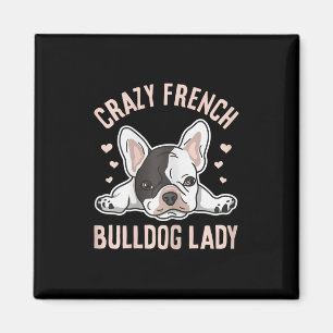Franse Bulldog Lady ontwerp voor uw franchise vrou Magneet