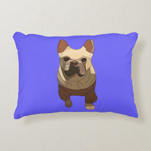 Franse Bulldog, Lavendel Paars Accent Kussen