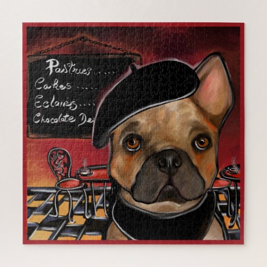 FRANSE BULLDOG LEGPUZZEL (Verticaal)