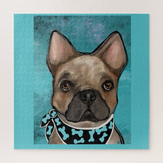 FRANSE BULLDOG LEGPUZZEL (Verticaal)
