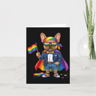 Franse Bulldog Lgbt Regenboog Lesbische HBTQ Pride Kaart