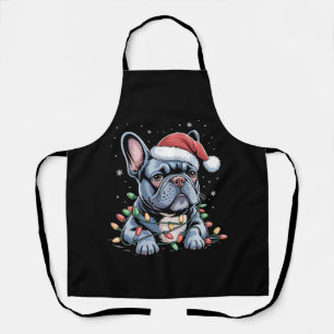 Franse Bulldog Liefhebber Frenchie Kerstmuts Kerst Schort