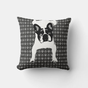 Franse Bulldog ligt op Lille patroon Kussen