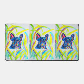 Franse Bulldog Love Desk Mat (Voorkant)