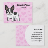 Franse Bulldog Love Visitekaartje (Voorkant / Achterkant)