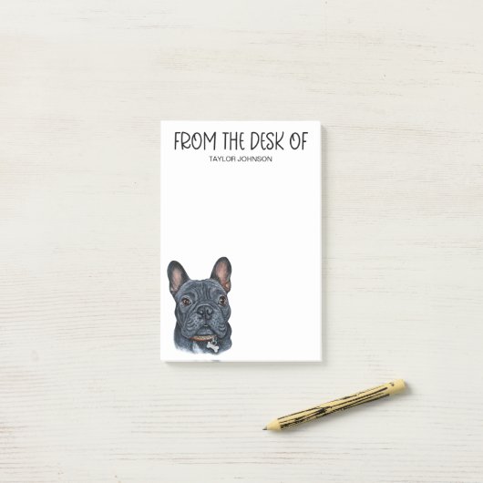 Franse Bulldog Lover Post-it® Notes (Op bureau)