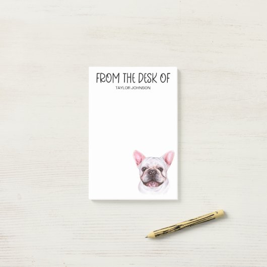 Franse Bulldog Lover Post-it® Notes (Op bureau)