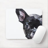 Franse Bulldog Low Poly Art Muismat (Met muis)