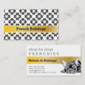 Franse Bulldog luxe Visitekaartje (Voorkant / Achterkant)