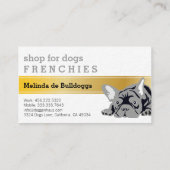 Franse Bulldog luxe Visitekaartje (Achterkant)