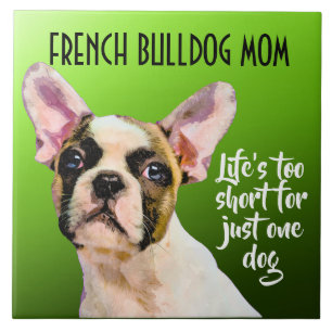 Franse Bulldog Ma Ceramic Tile Tegeltje