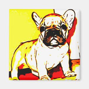 Franse bulldog magnet magneet