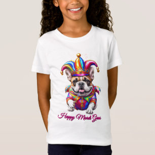 Franse Bulldog Mardi Gras Franse Bulldog T-shirt