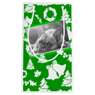 Franse Bulldog Merry kerstboom Wreatbells Klein Cadeauzakje