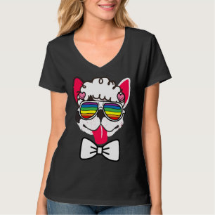 Franse Bulldog met Albert Einstein Smile T-shirt
