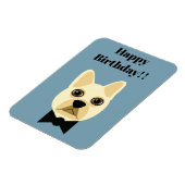 Franse Bulldog met bowtie Magneet (Linkerzijde)