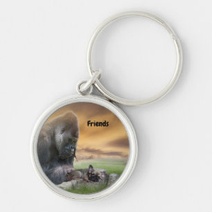 Franse Bulldog met Gorilla sleutelhanger