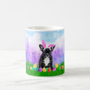 Franse Bulldog met paaseieren Bunny Chicks Koffiemok