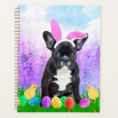 Franse Bulldog met paaseieren Bunny Chicks Planner (Voorkant)