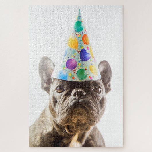 Franse Bulldog met Party Pet Legpuzzel (Verticaal)
