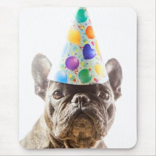 Franse Bulldog met Party Pet Muismat