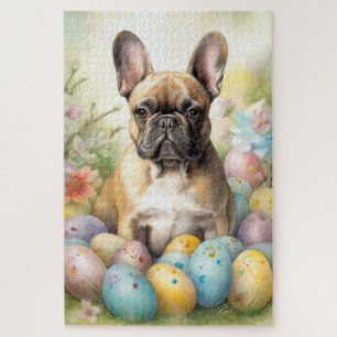 Franse Bulldog met Pasen Eieren Legpuzzel