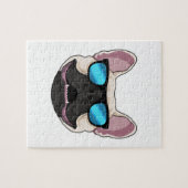 Franse Bulldog met zonnebril Legpuzzel (Horizontaal)