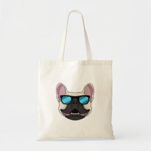 Franse Bulldog met zonnebril Tote Bag