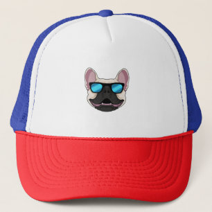 Franse Bulldog met zonnebril Trucker Pet