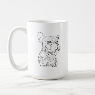 Franse Bulldog Mok – Met de Hand Getekende Inkt Ho