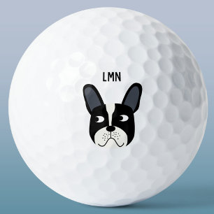 Franse Bulldog Monogram Golf Balls Golfballen