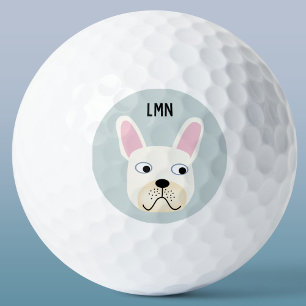 Franse Bulldog Monogram Golf Balls Golfballen