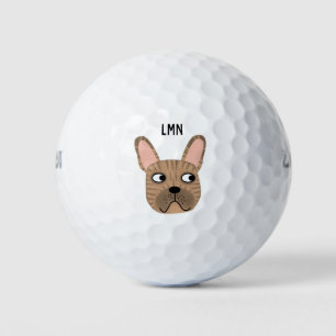 Franse Bulldog Monogram Golf Balls Golfballen