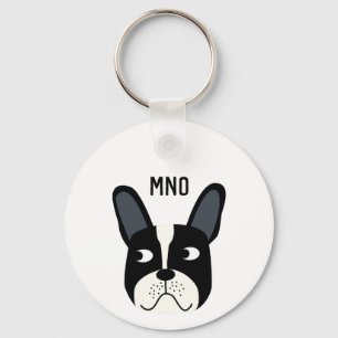 Franse Bulldog Monogram Sleutelhanger
