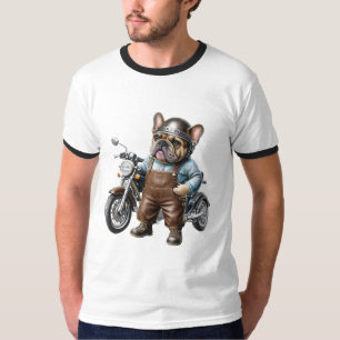 Franse Bulldog Motorfiets Franse Bulldog T-shirt