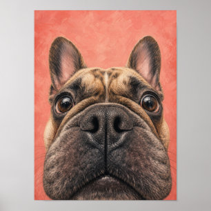 Franse Bulldog Muur Kunst - Grappige Grote Neus Cl Poster