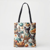  Franse Bulldog naadloos Draagtas (Voorkant)