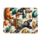  Franse Bulldog naadloos Magneet (Horizontaal)