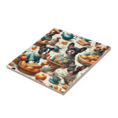  Franse Bulldog naadloos Tegeltje (Zijkant)