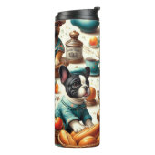 Franse Bulldog naadloos Thermosbeker (Gedraaid links)