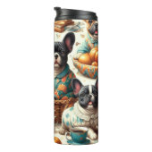 Franse Bulldog naadloos Thermosbeker (Geroteerd rechts)