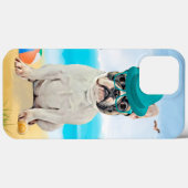 Franse Bulldog op Beach Case-Mate iPhone Case (Achterkant (horizontaal))