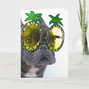 Franse Bulldog op de Beach Kaart