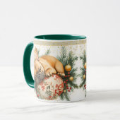 Franse Bulldog op een Ornament Mok (Voorkant links)