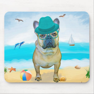 Franse Bulldog op het Strand Muismat