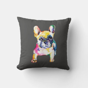 Franse Bulldog Original Waterverf Draft Gift Kussen