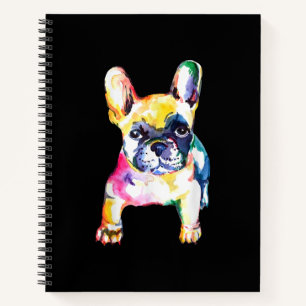 Franse Bulldog Original Waterverf Draft Gift Notitieboek