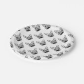 Franse bulldog papieren bordje (Gekanteld)