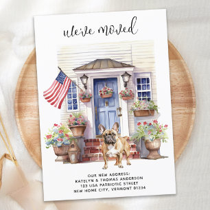 Franse Bulldog Patriottische Pet Frenchie Hond Bew Aankondiging