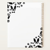 Franse Bulldog patroon hoek Planner (Achterkant)